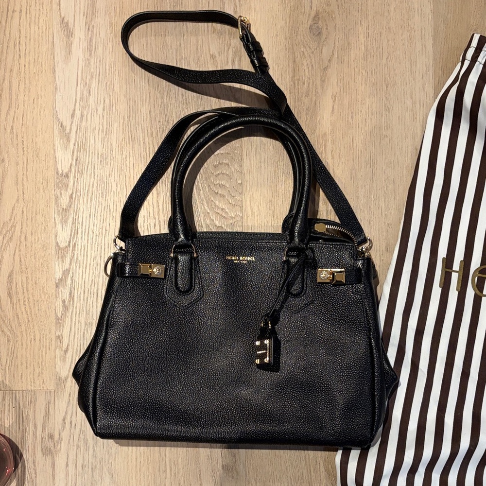 Henri Bendel Carlyle Satchel Women's Handbag - Caviar black